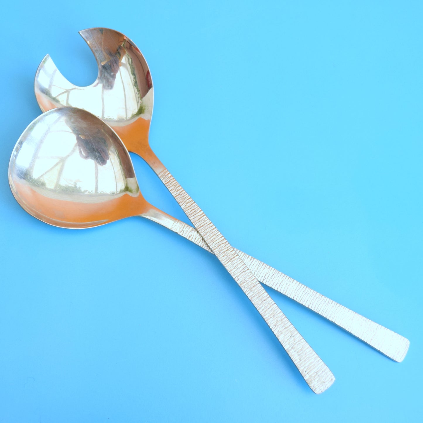 Vintage 1960s Viners Studio Salad Servers - Gerald Benney