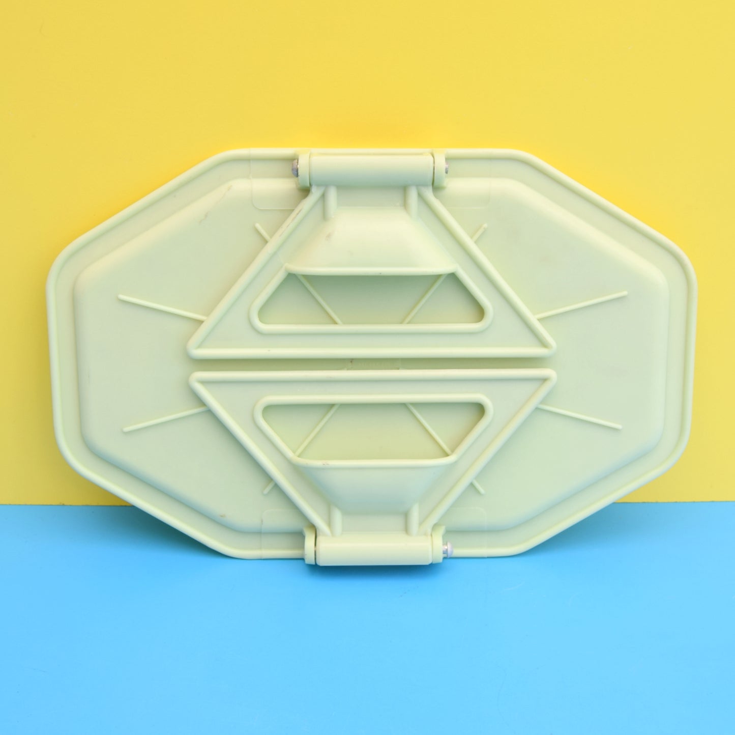 Vintage 1950s Hand Painted Folding Arm Chair Tray - Green