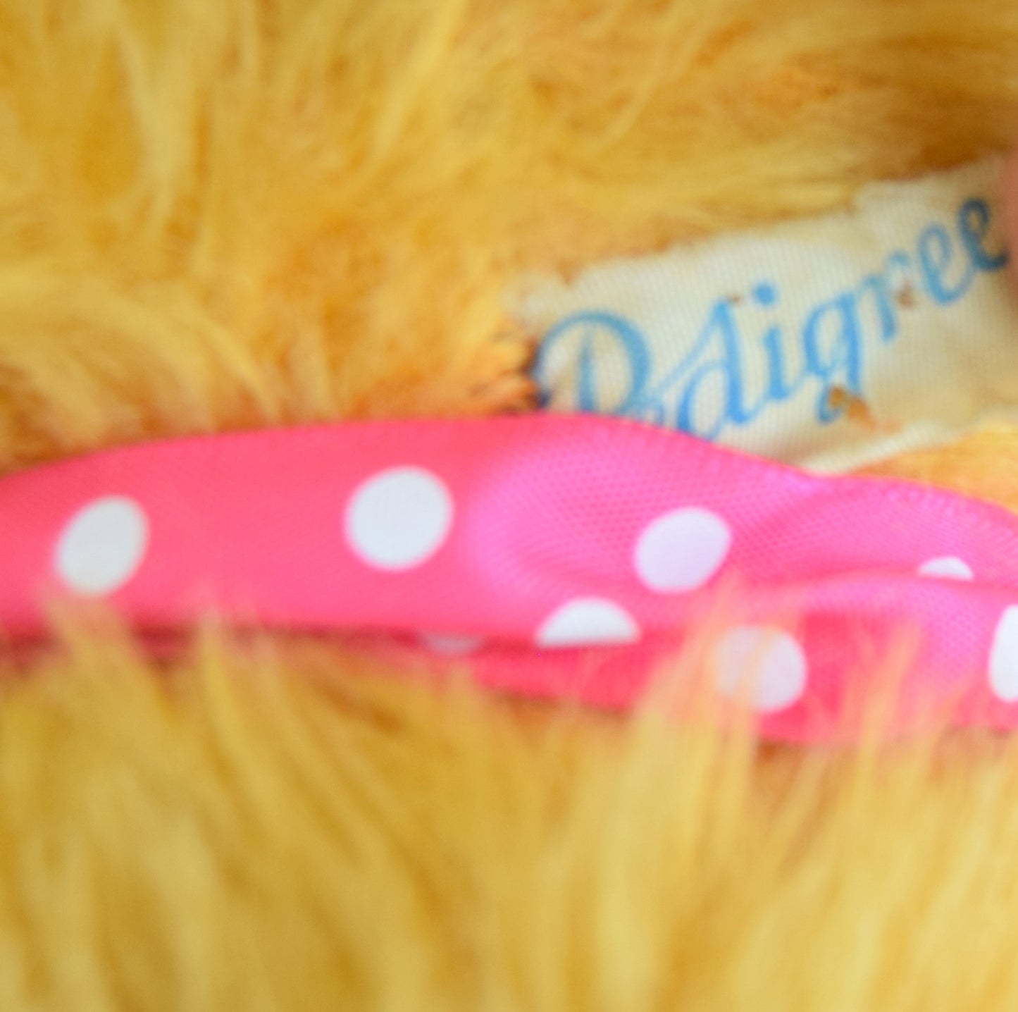 Vintage 1950s Pedigree Teddy Bear - Yellow Mohair