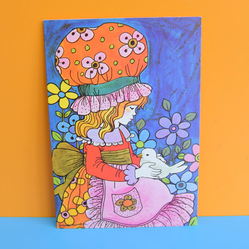 Vintage 1970s Greeting Card - by Gwyneth Mamlok - Samantha, Purple