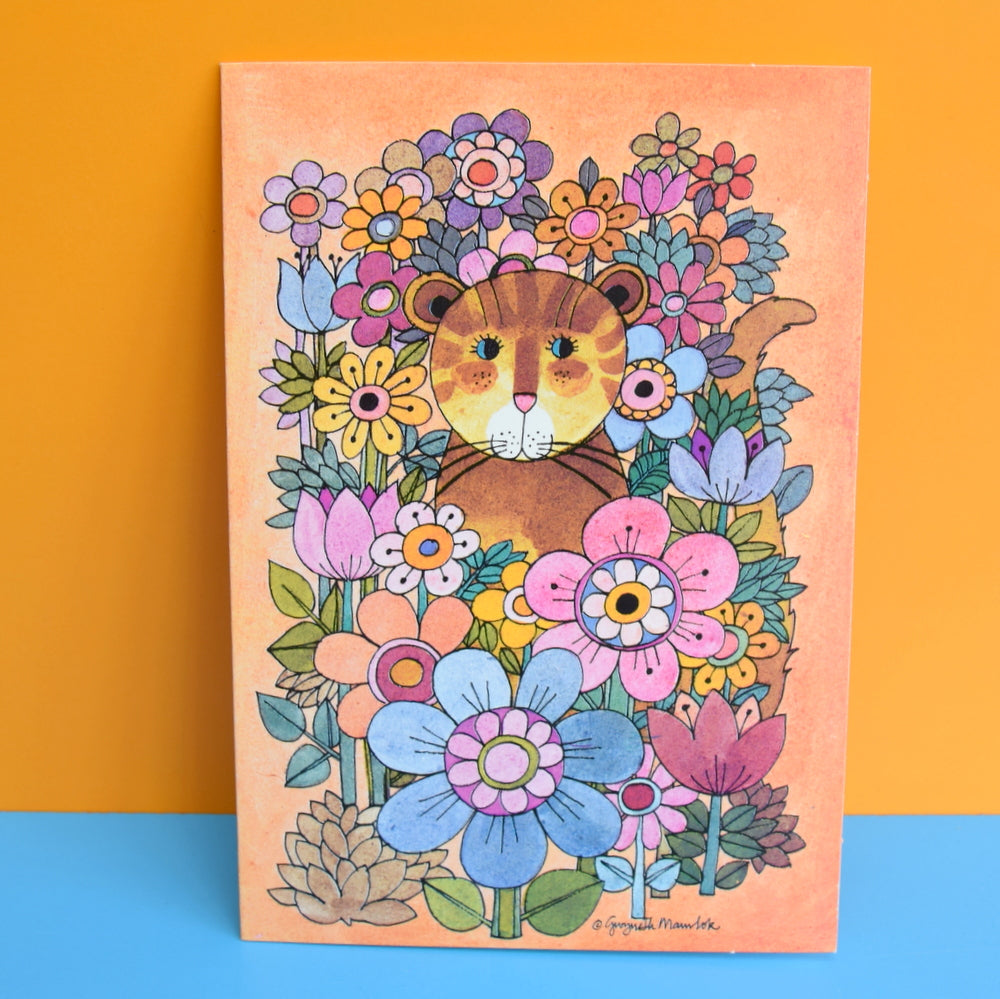 Vintage 1970s Greeting Card - by Gwyneth Mamlok - Tiga-Tiga