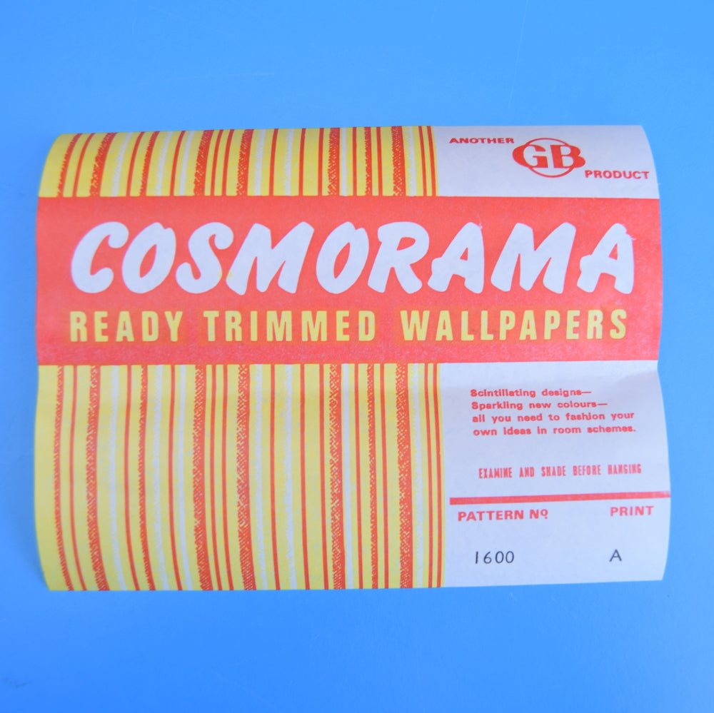 Vintage 1960s Wood Effect Wallpaper - Brown