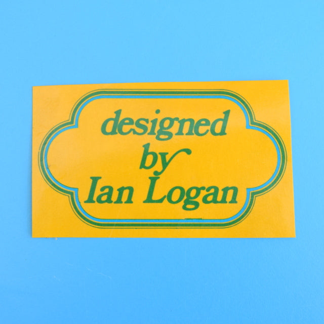 Vintage 1970s Metal Spice Canisters - Ian Logan - Blue & Yellow by Pineapple Retro