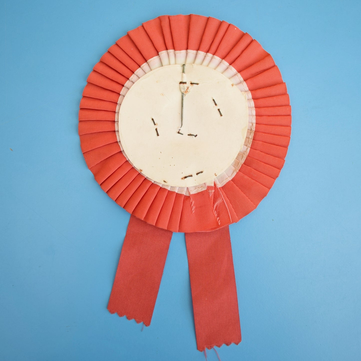 Vintage 1960s FA Cup Football Rosette- Red & White by Vintage