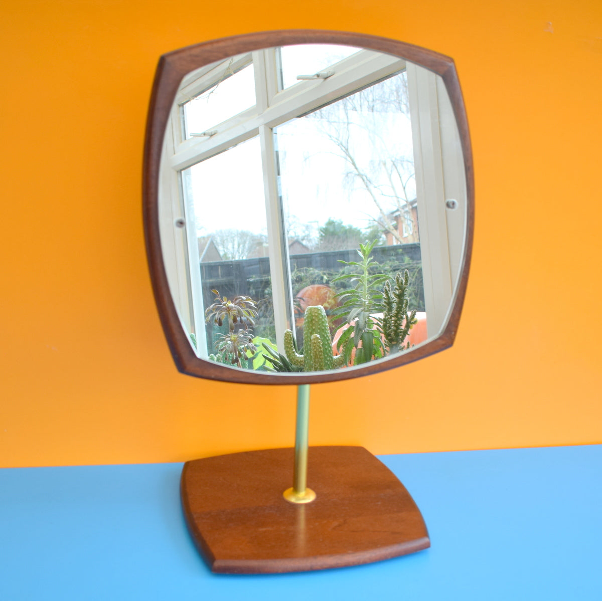 Vintage 1960s Teak Quality Dressing Table Mirror by Vintage