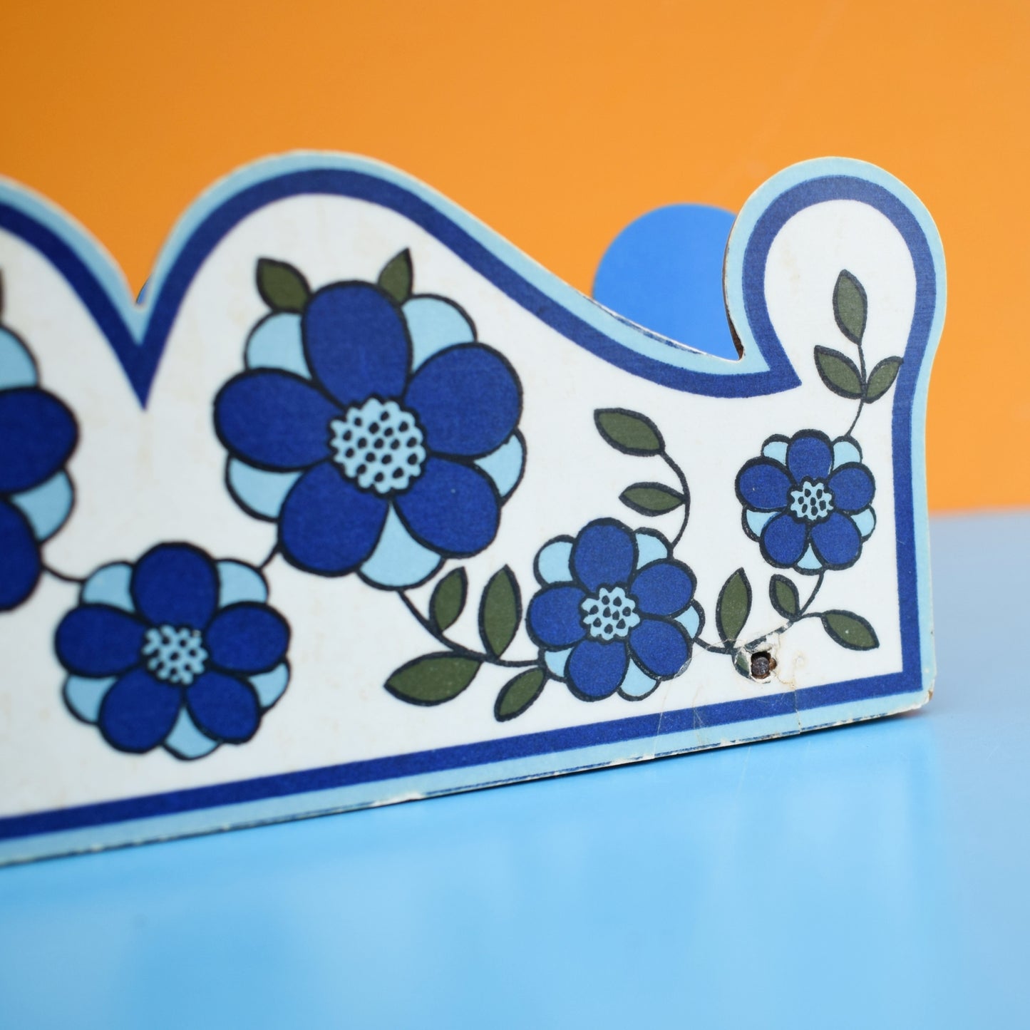 Vintage 1960s Taunton Vale Holder-Flowers- Blue by Vintage