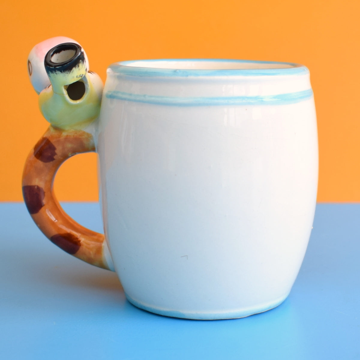 Vintage 1960s Childs Mug - Whistle For Milk - Blue Bird