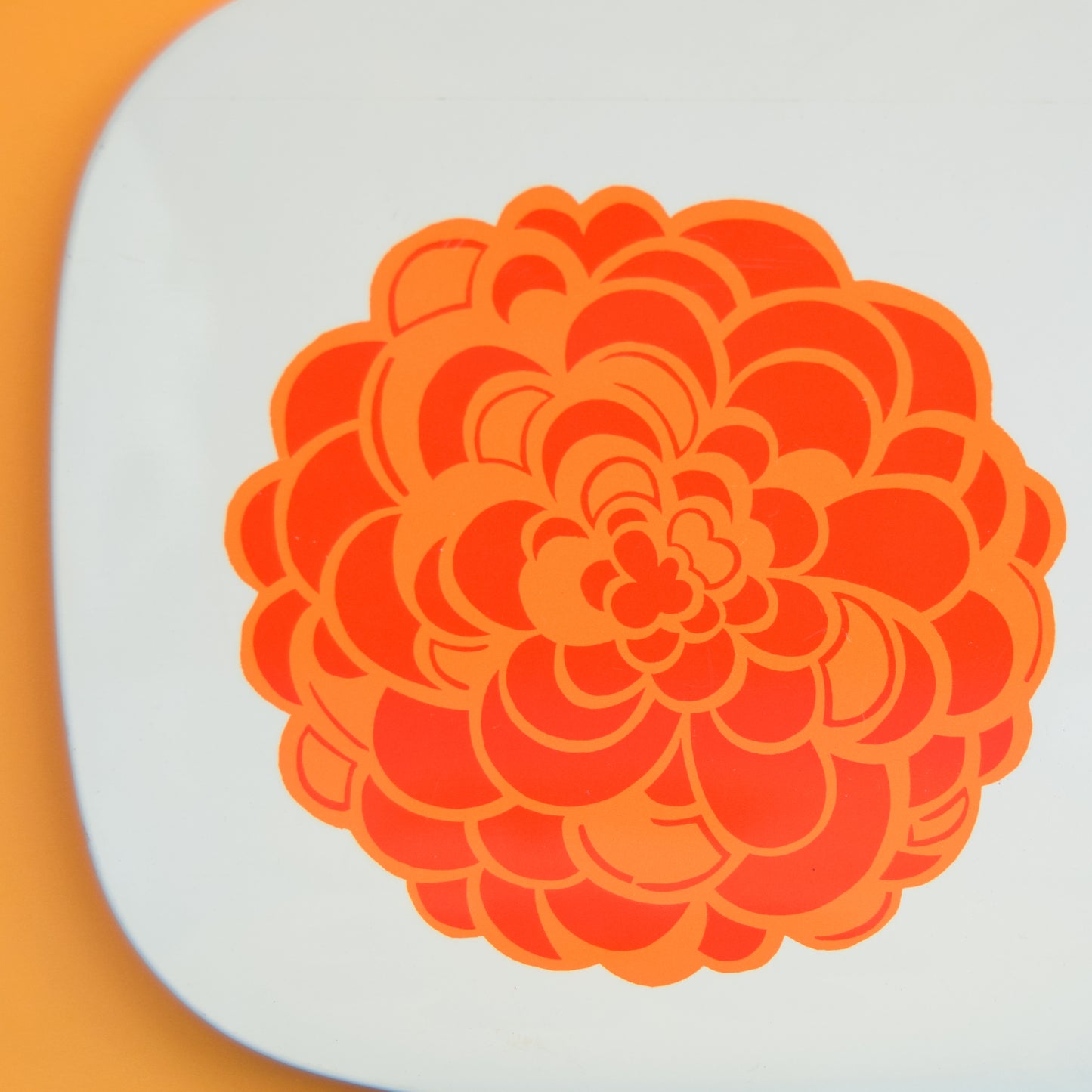Vintage 1970s Worcester Ware Placemat Set of 6 - Flower Power