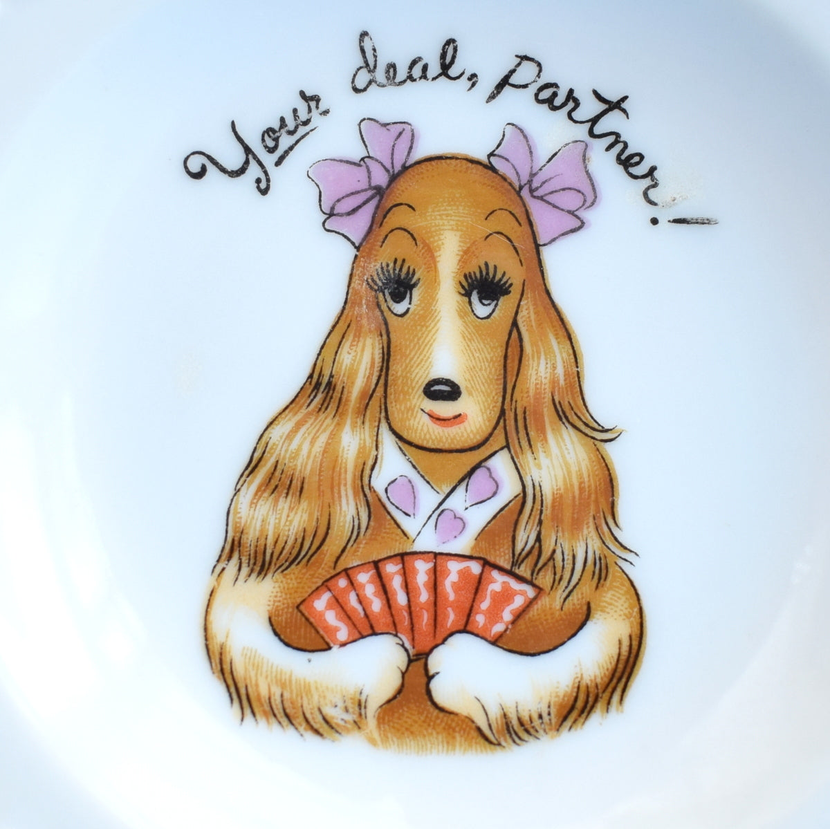 Vintage 1960s Pin Dish - Golden Cocker Spaniel Lady by Pineapple Retro