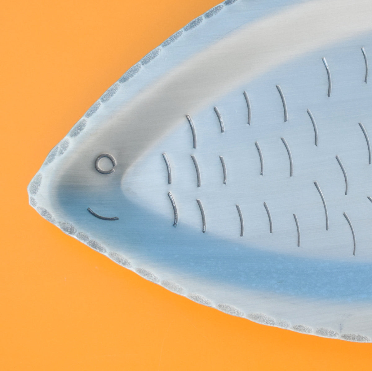 Vintage 1960s Aluminium Fish Dish - Norway