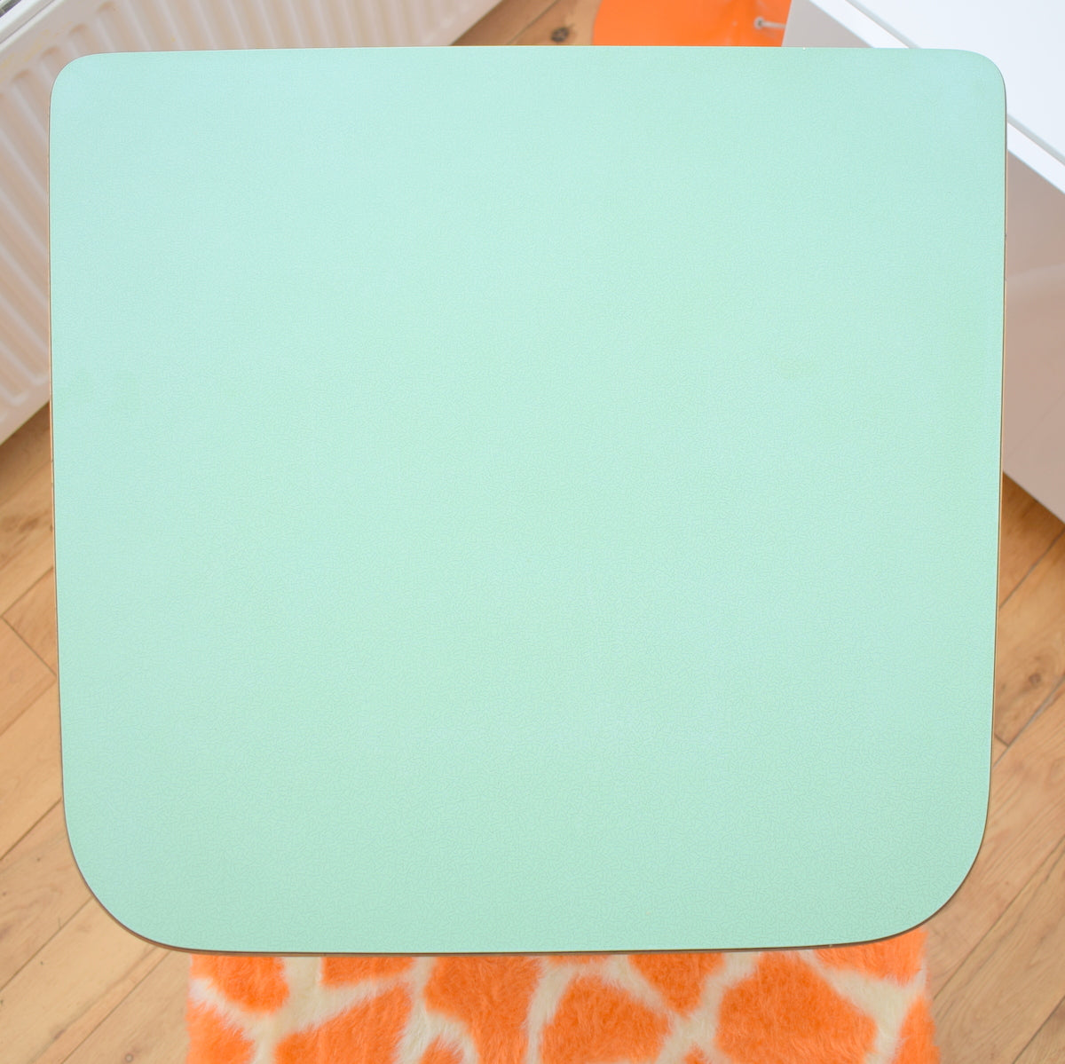 Vintage 1960s Formica Desk / Table - Arsenic Green