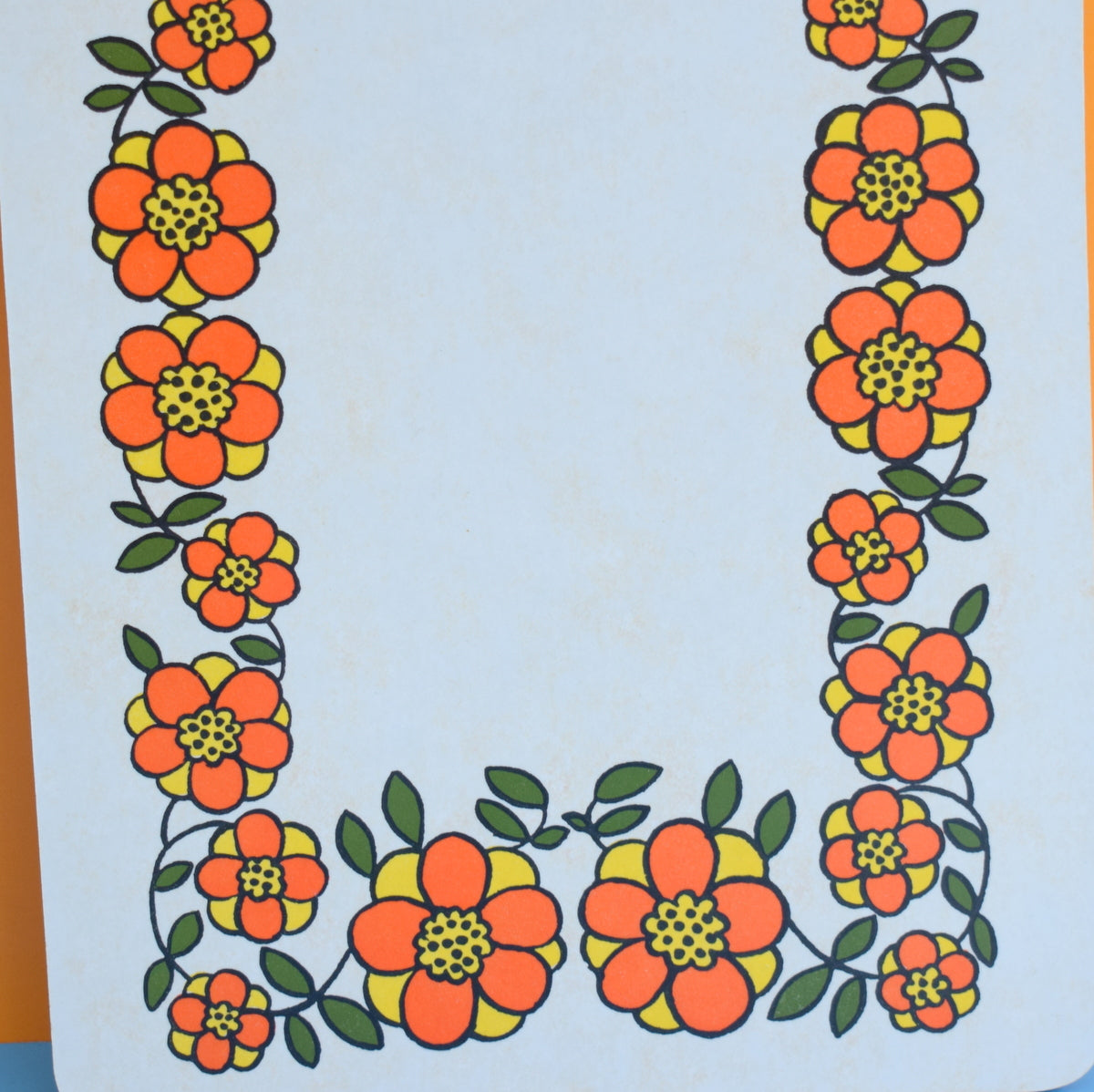 Vintage 1970s Clip Board / Memo Board -Taunton Vale - Flower Power by Pineapple Retro