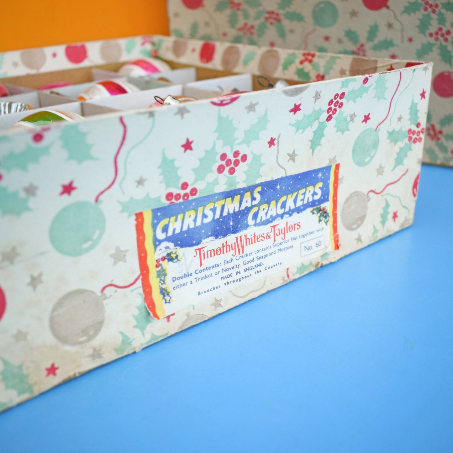 Vintage 1960s Glass Special Christmas Bauble 16