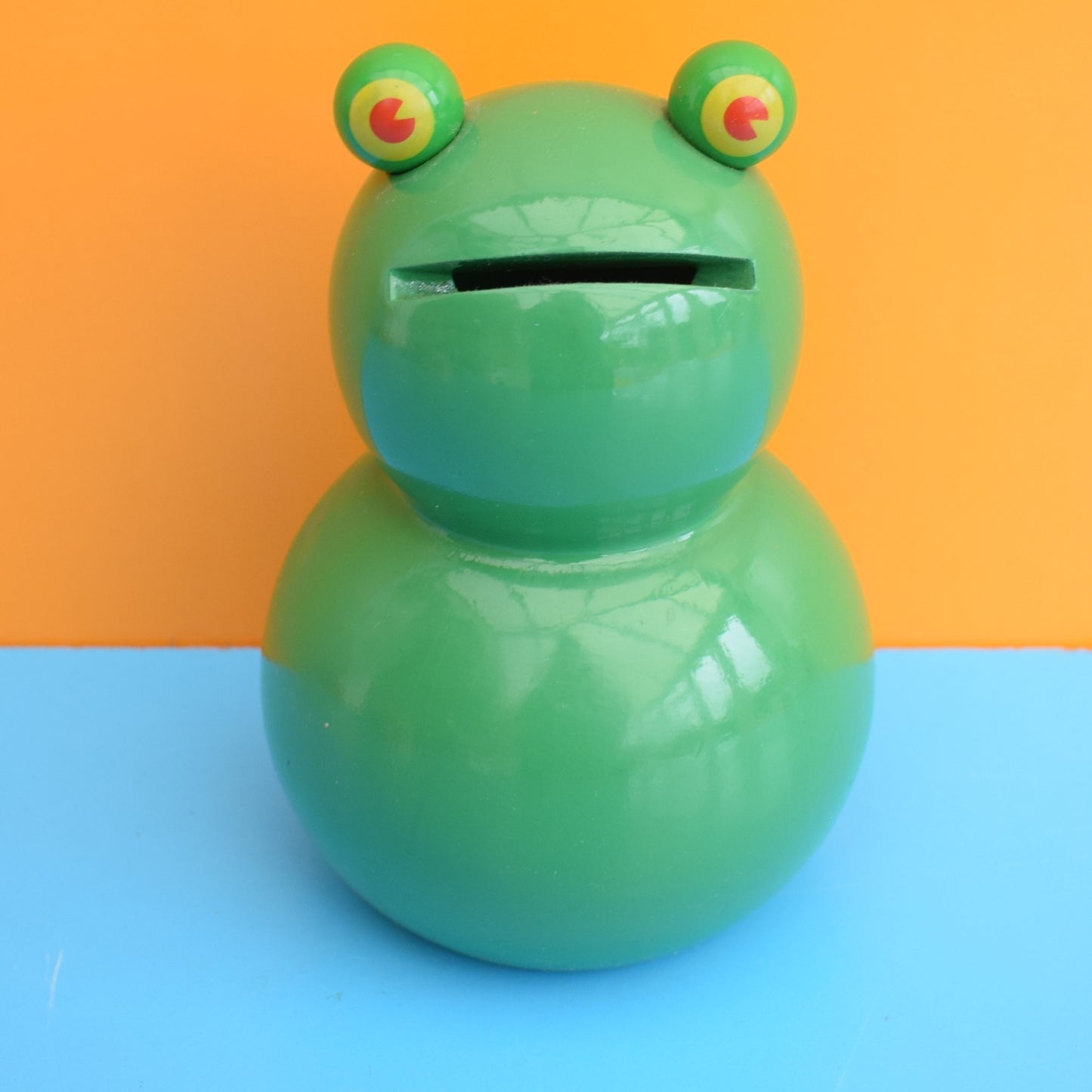 Vintage 1990s Frog Money Box - Vilac