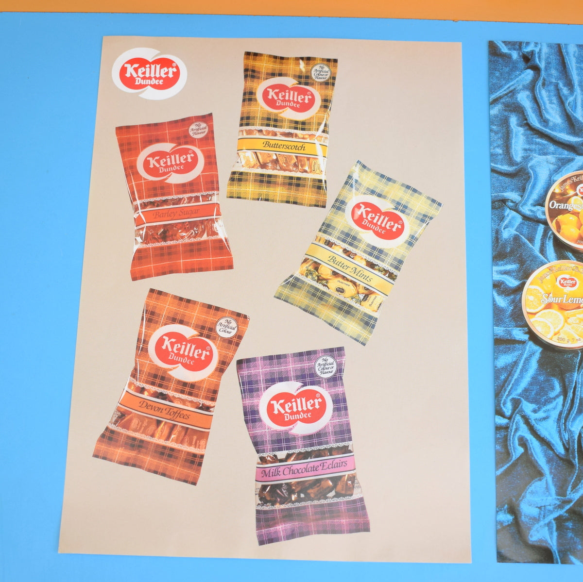 Vintage 1980s Keiller Of Dundee Sweet Shop Advertising