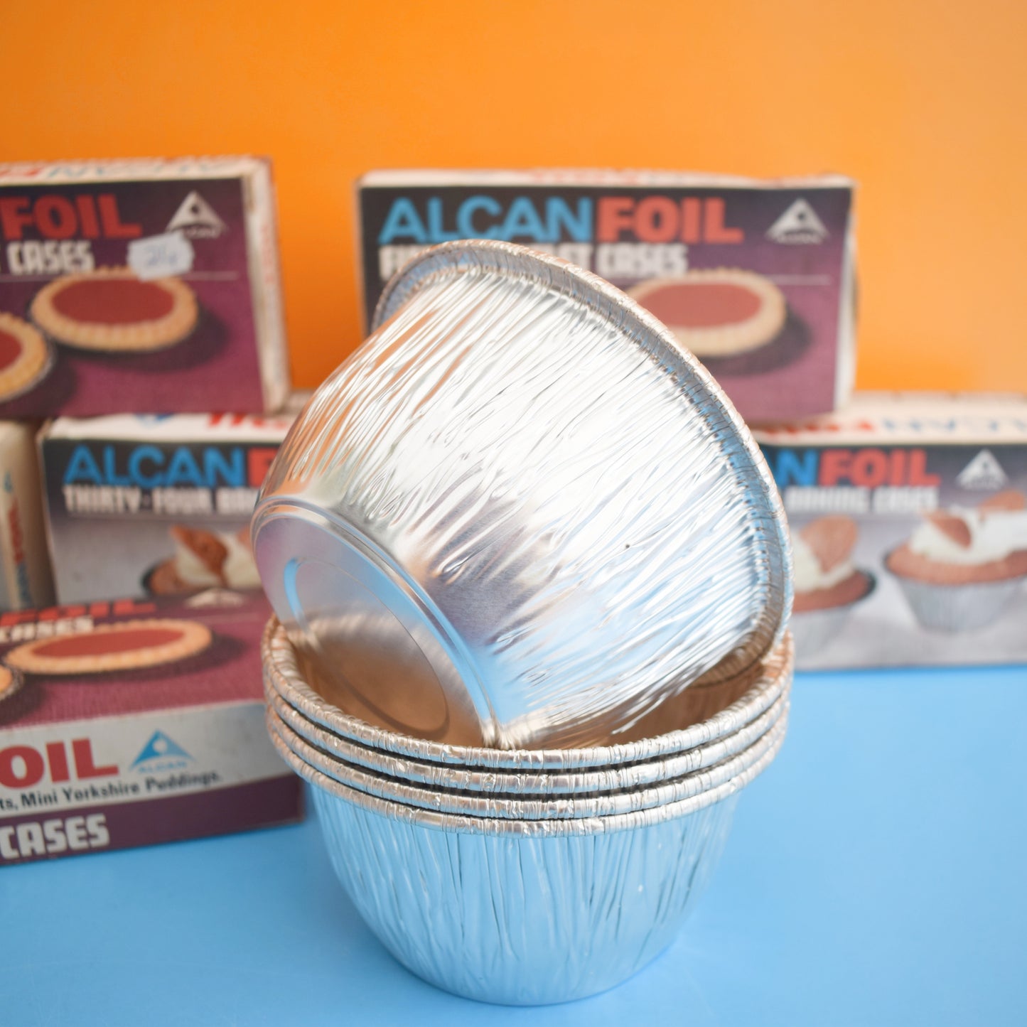 Vintage 1970s Foil Baking Cases- Unused Props
