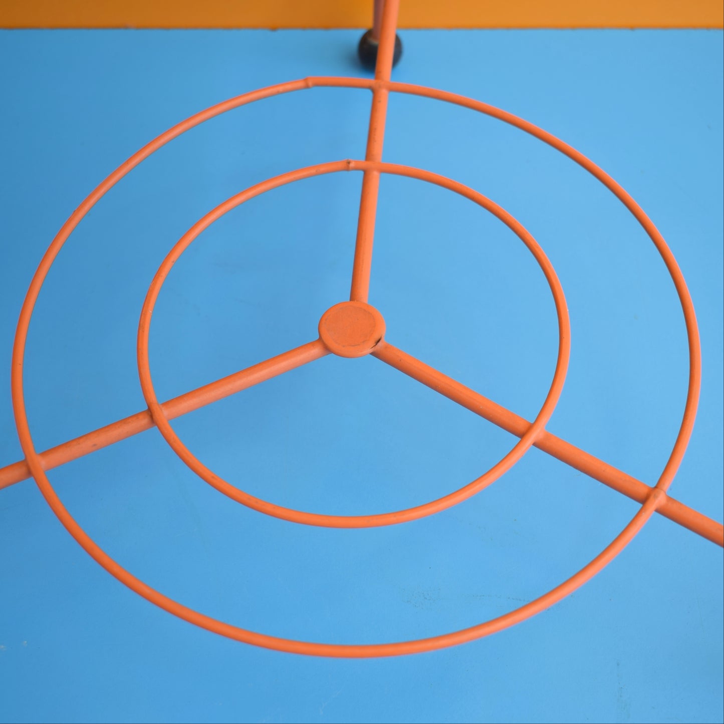 Vintage 1960s Pot / Plant Stand - Orange by Vintage