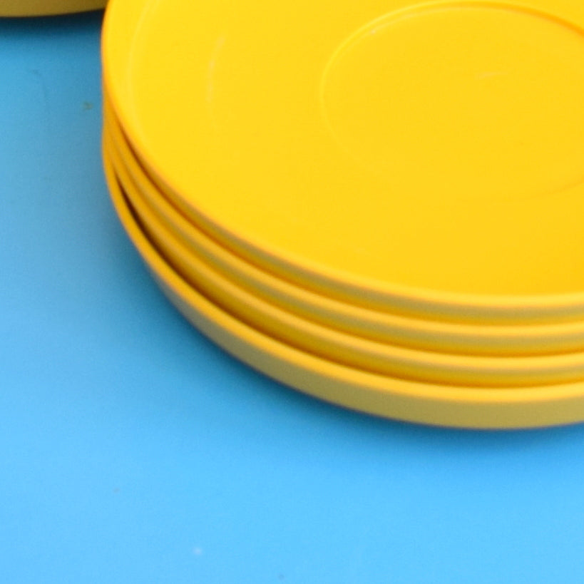 Vintage 1970s Melamine Plastic - Eggy Yellow