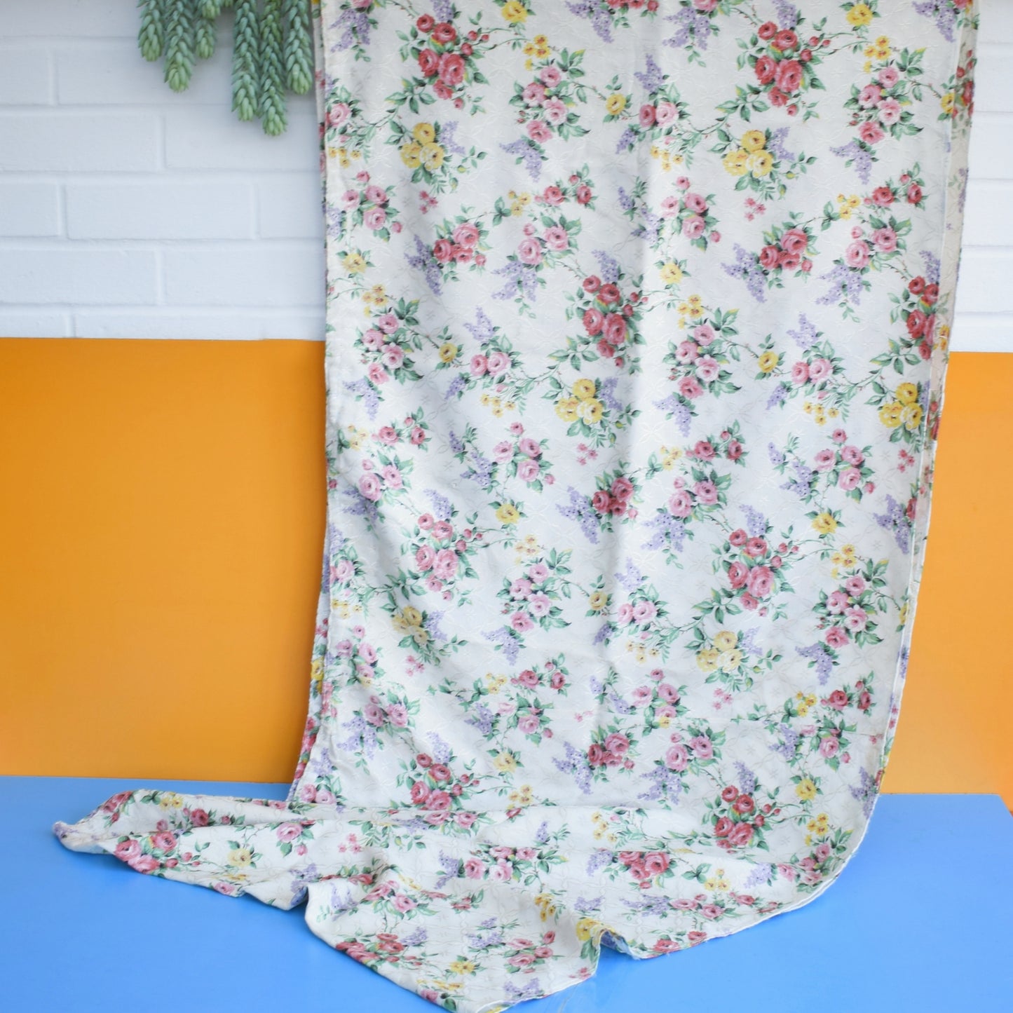 Vintage 1950s Fabric - Floral Chintz by Vintage