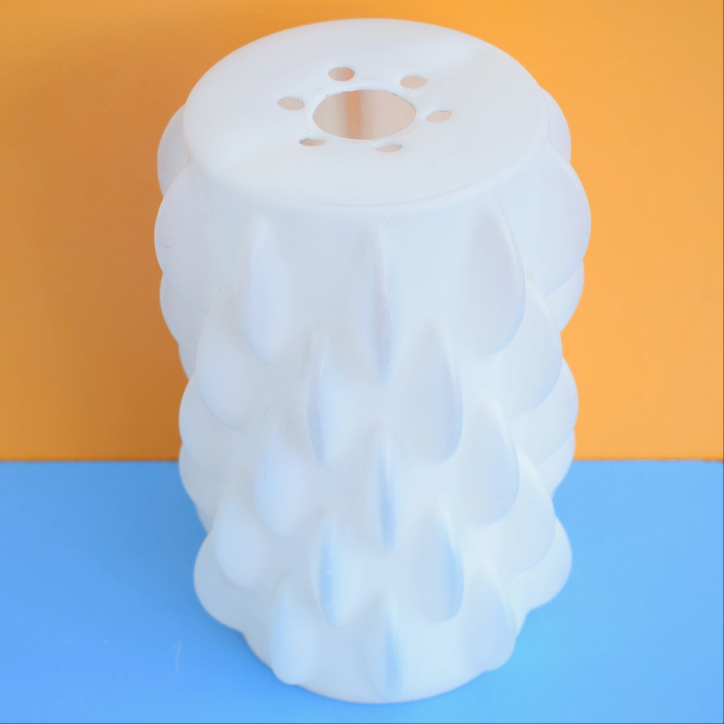 Vintage 1960s Moulded Plastic Lamp Shade by Vintage