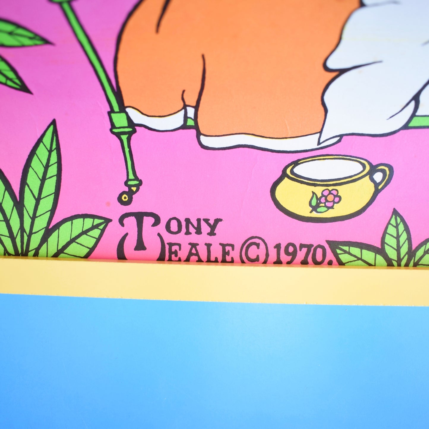 Vintage 1970s Tony Beale Kids Poster Hanging by Vintage
