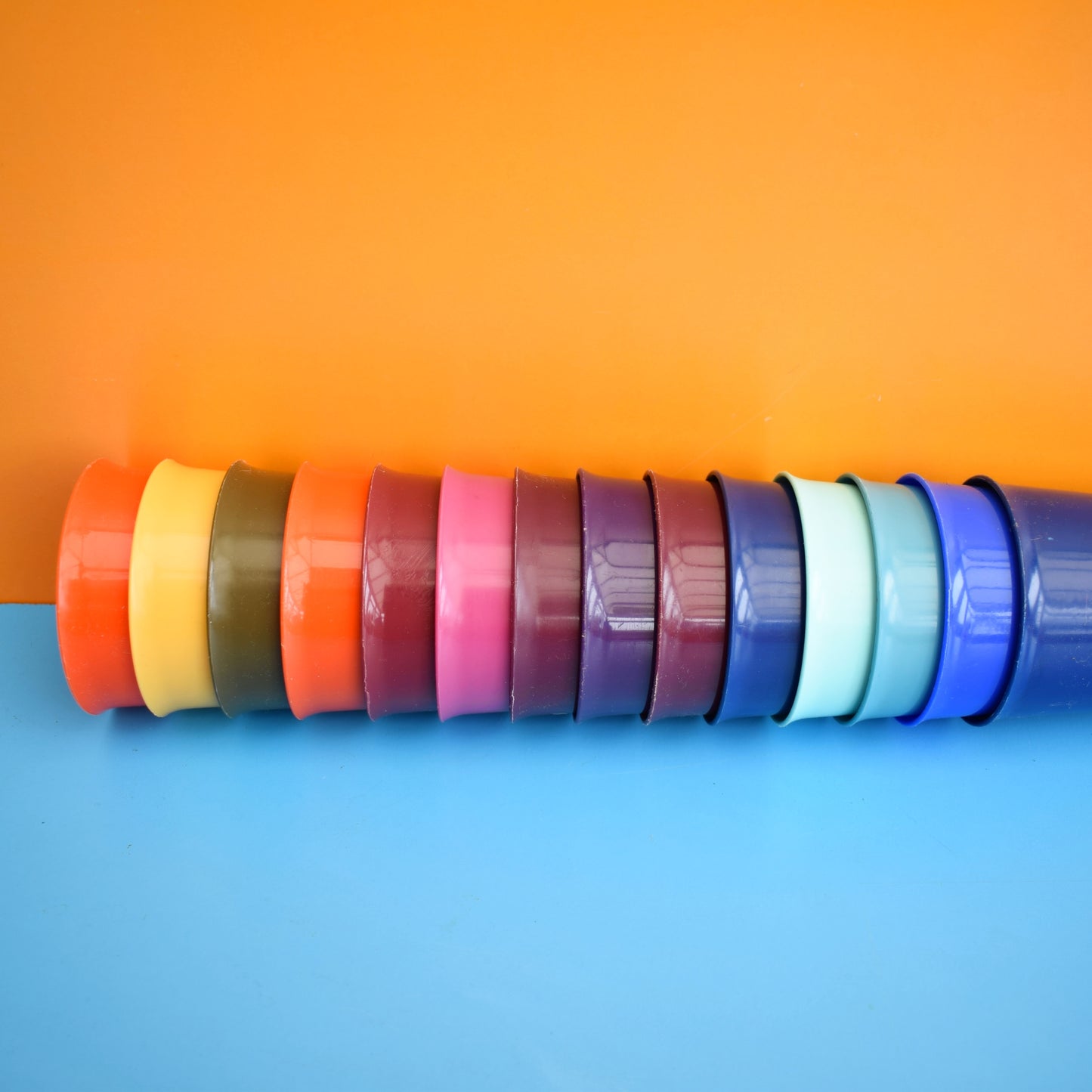 Vintage 1980s Plastic Cups - Made In England