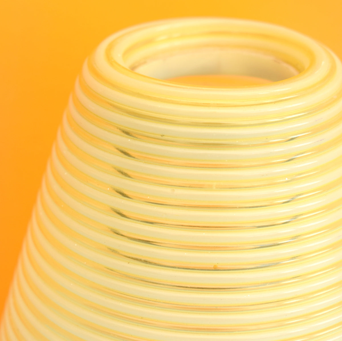 Vintage 1960s Rotaflex Plastic Light Shade - Lemon by Pineapple Retro