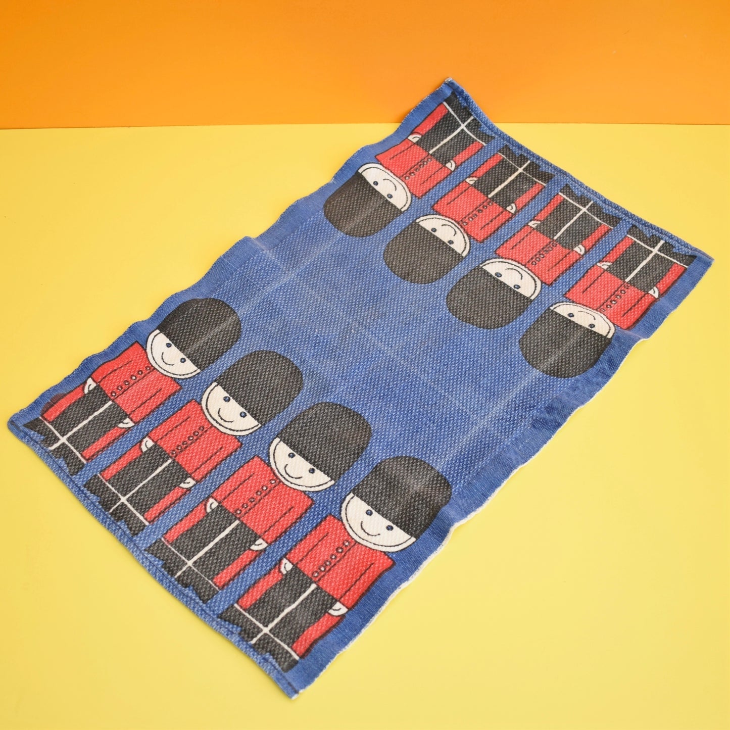 Vintage Tea Towel / Glass Cloth - London Guards by Vintage