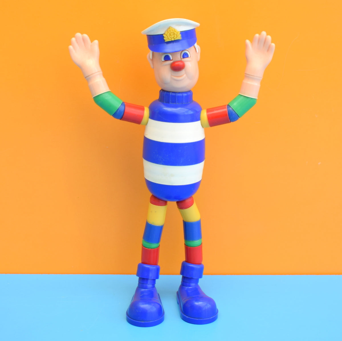 Vintage 1960s Bendy Sailor Toy - Merit Safe Play
