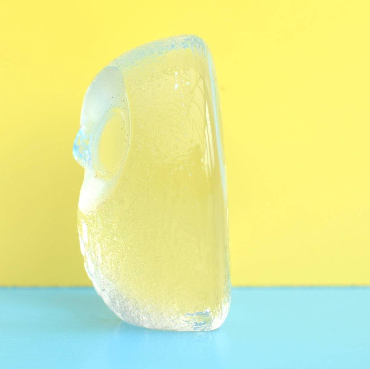 Vintage Mats Jonasson Crystal Glass Owl - Swedish