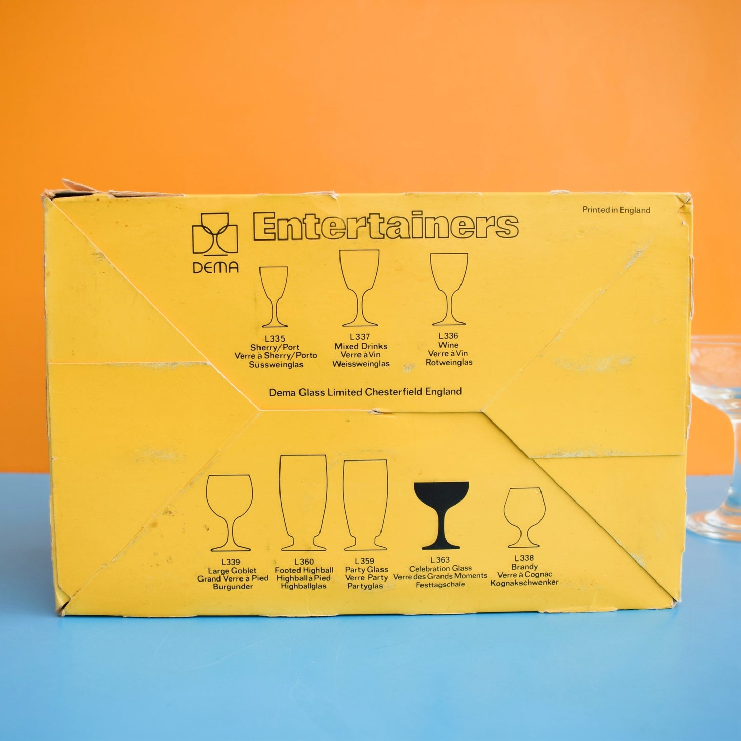 Vintage 1970s Celebration Glasses Boxed