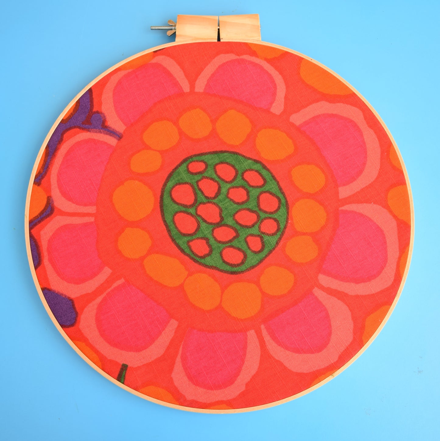 Vintage 1960s Large Fabric Wall Art - Swedish Boras