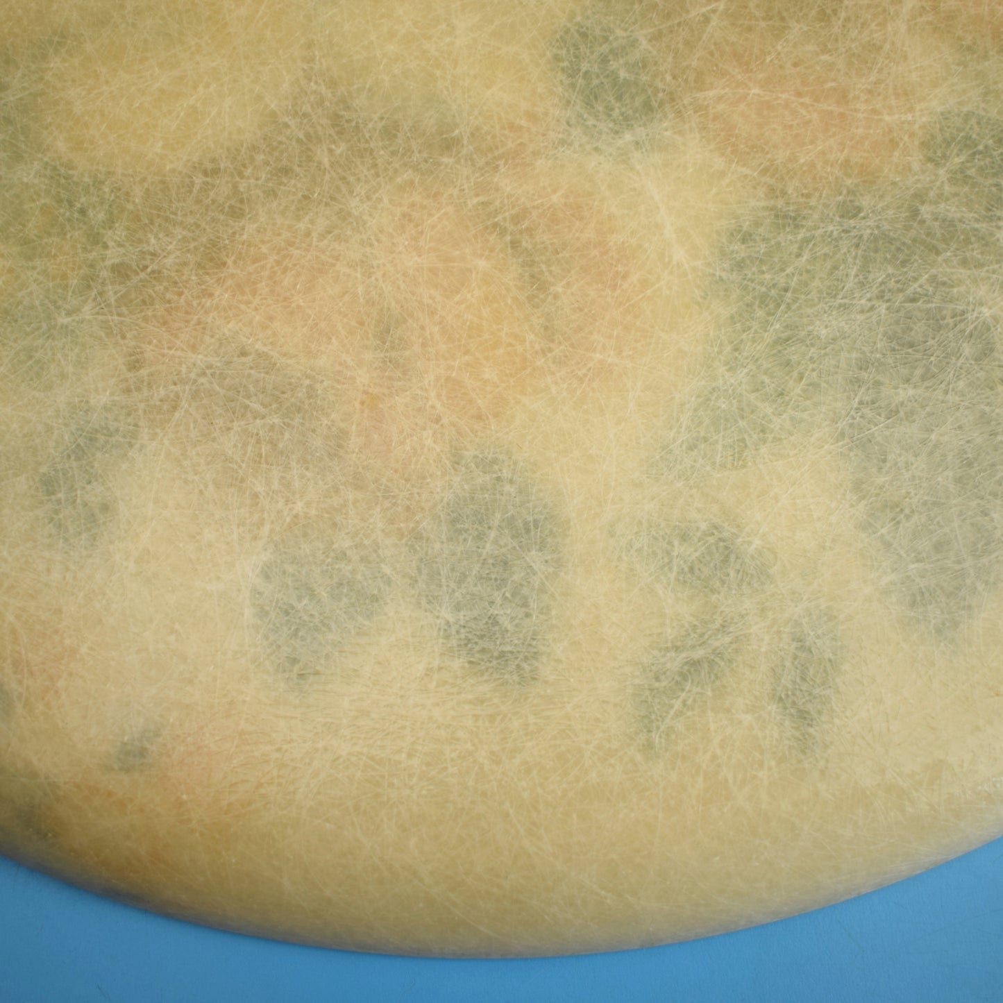 Vintage 1960s Fibreglass Tray- Yellow Flowers