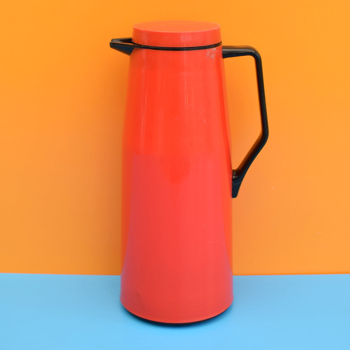 Vintage 1970s Thermos Jug - Soup - Red by Pineapple Retro