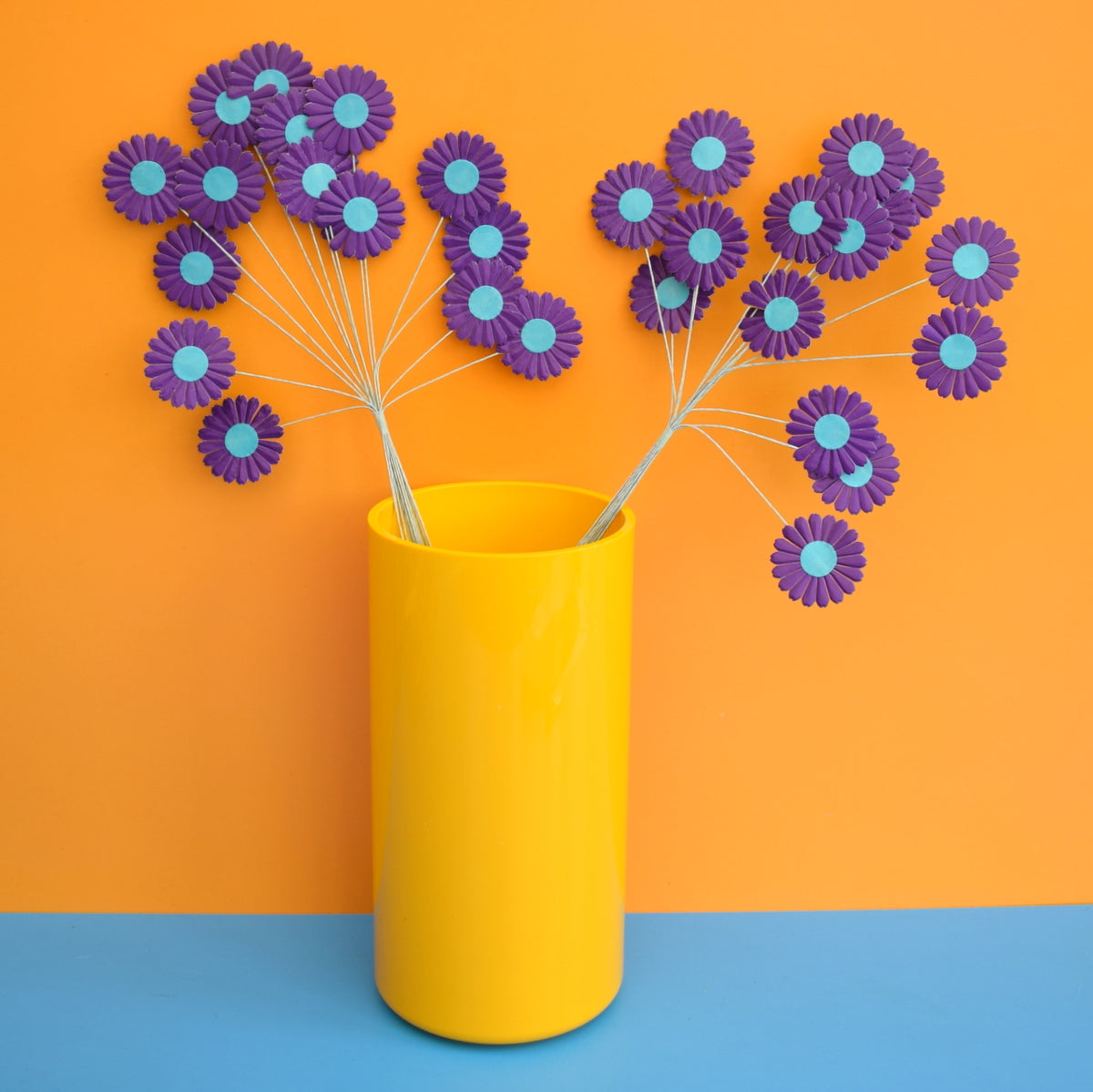 Vintage 1960s Takahashi Paper Baby Flowers - Purple