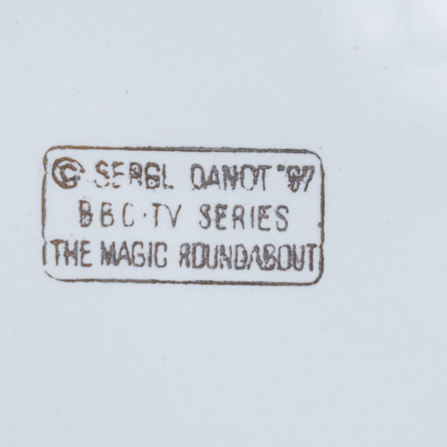 Vintage 1960s Magic Roundabout Plate