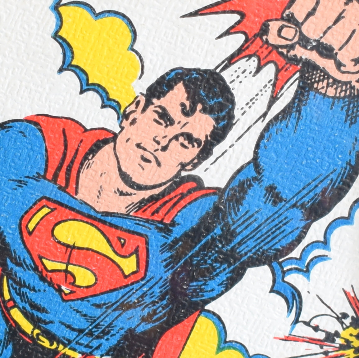 Vintage 1980s Rare Kids Wallpaper Picture - Superman