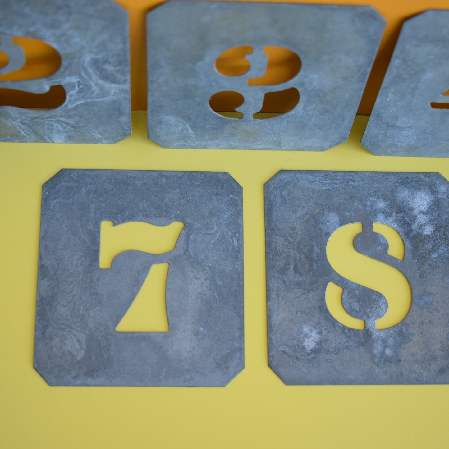 Vintage 1960s Metal Letter Stencils - Various by Pineapple Retro