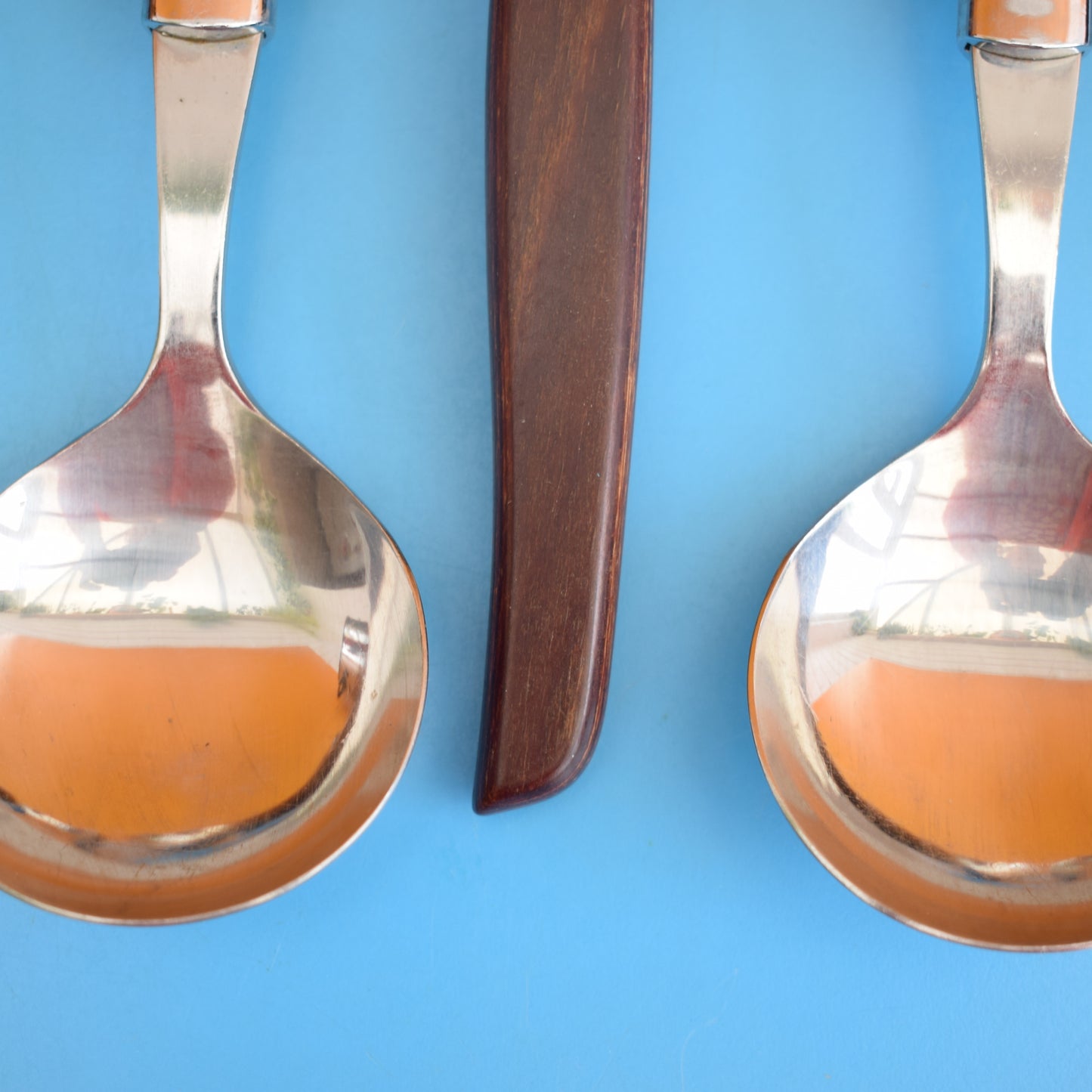 Vintage 1960s Teak Glosswood Soup Spoons by Vintage