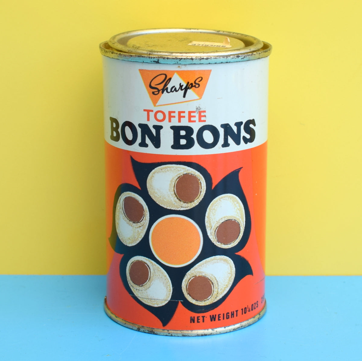 Vintage 1970s Toffee Bon Bon Tin - Sharps by Pineapple Retro