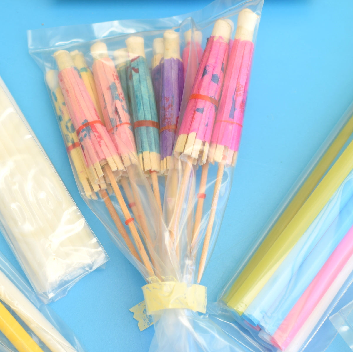 Vintage 1980s Cocktail Accessory Set - Stirrers, Straws Etc. Boxed by Pineapple Retro