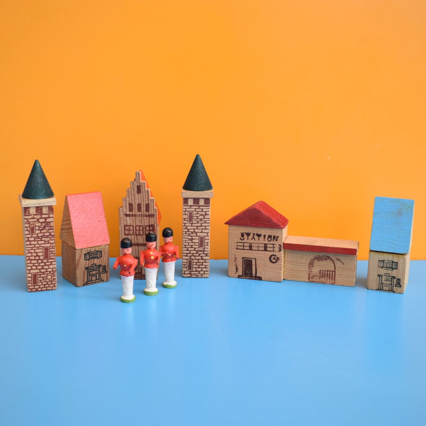 Vintage 1980s Habitat German Building Blocks by Vintage