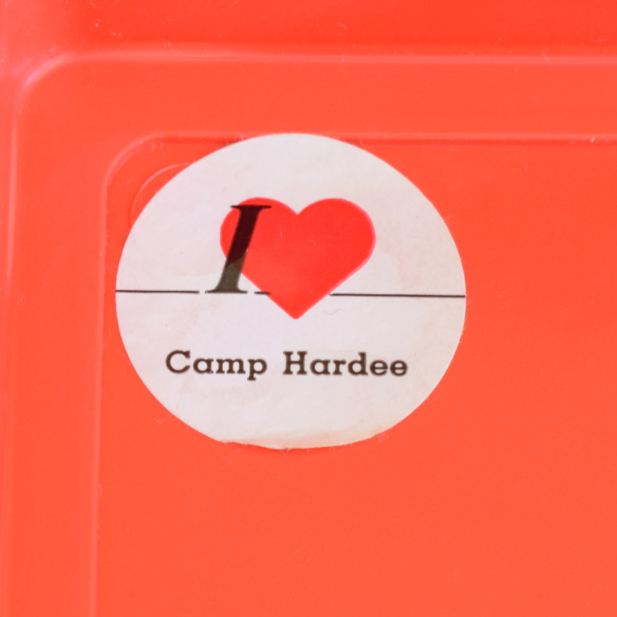 Vintage 1980s Brownie Girl Scout Snack Box - Orange