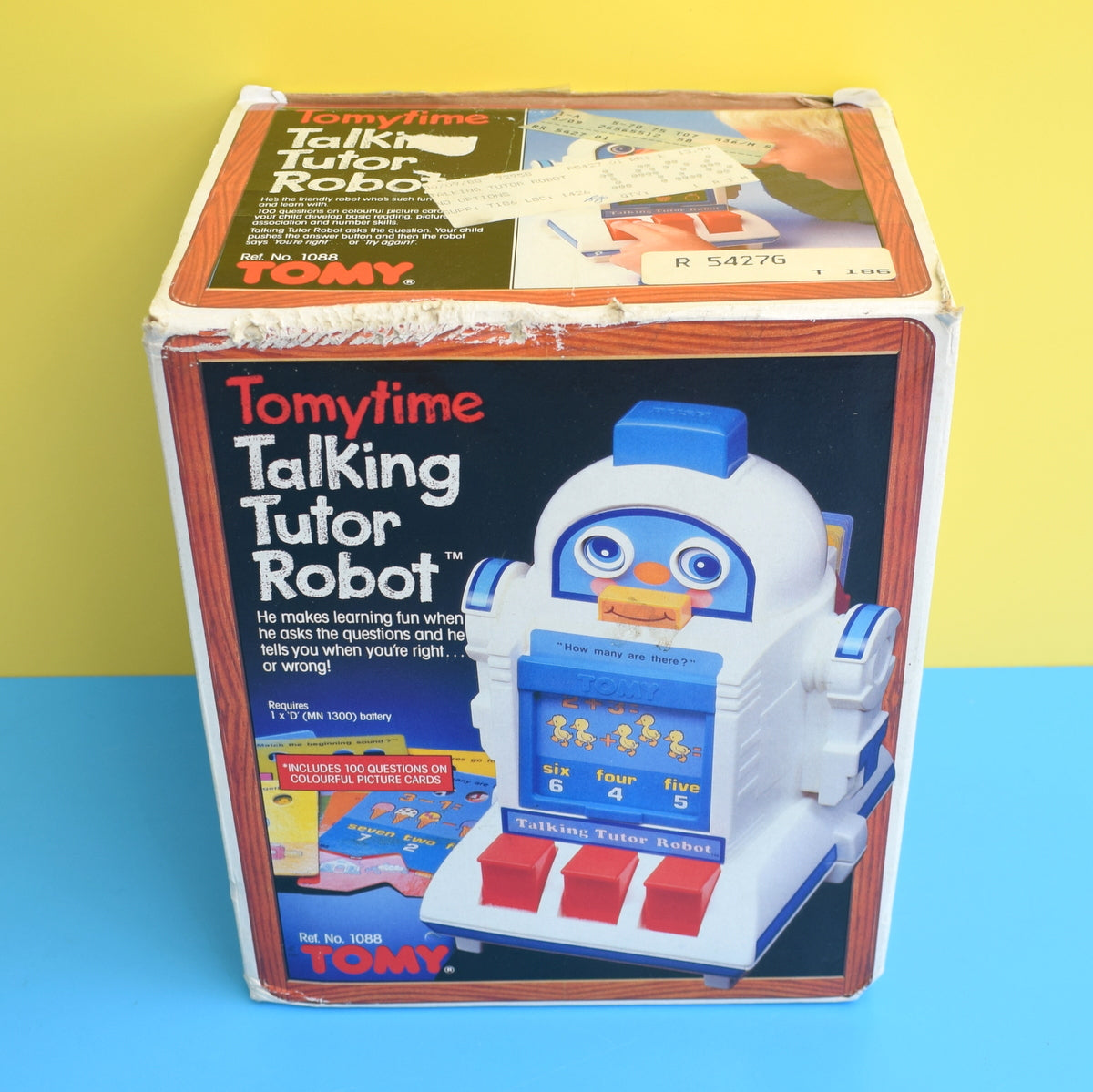Vintage 1980s Talking Tutor Robot - Boxed