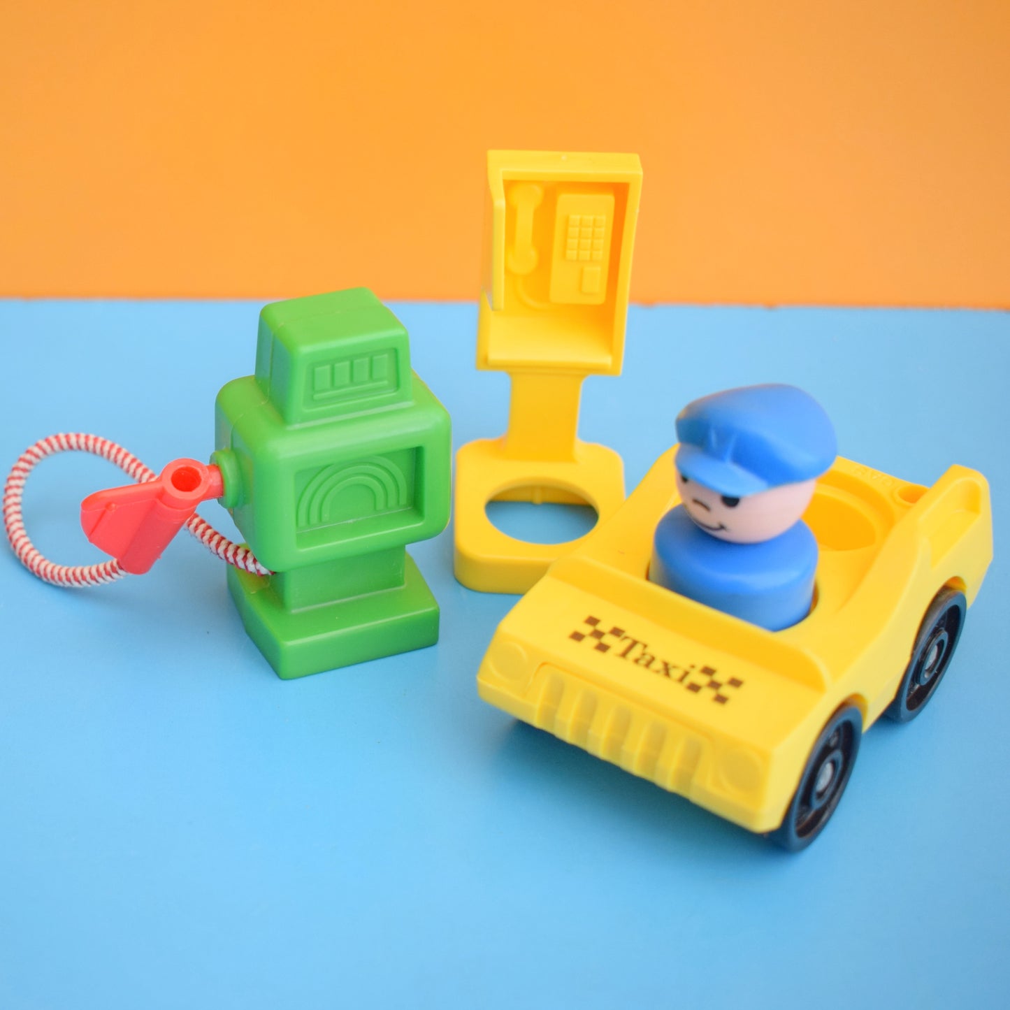 Vintage 1970s Fisher Price Taxi / Bits by Pineapple Retro
