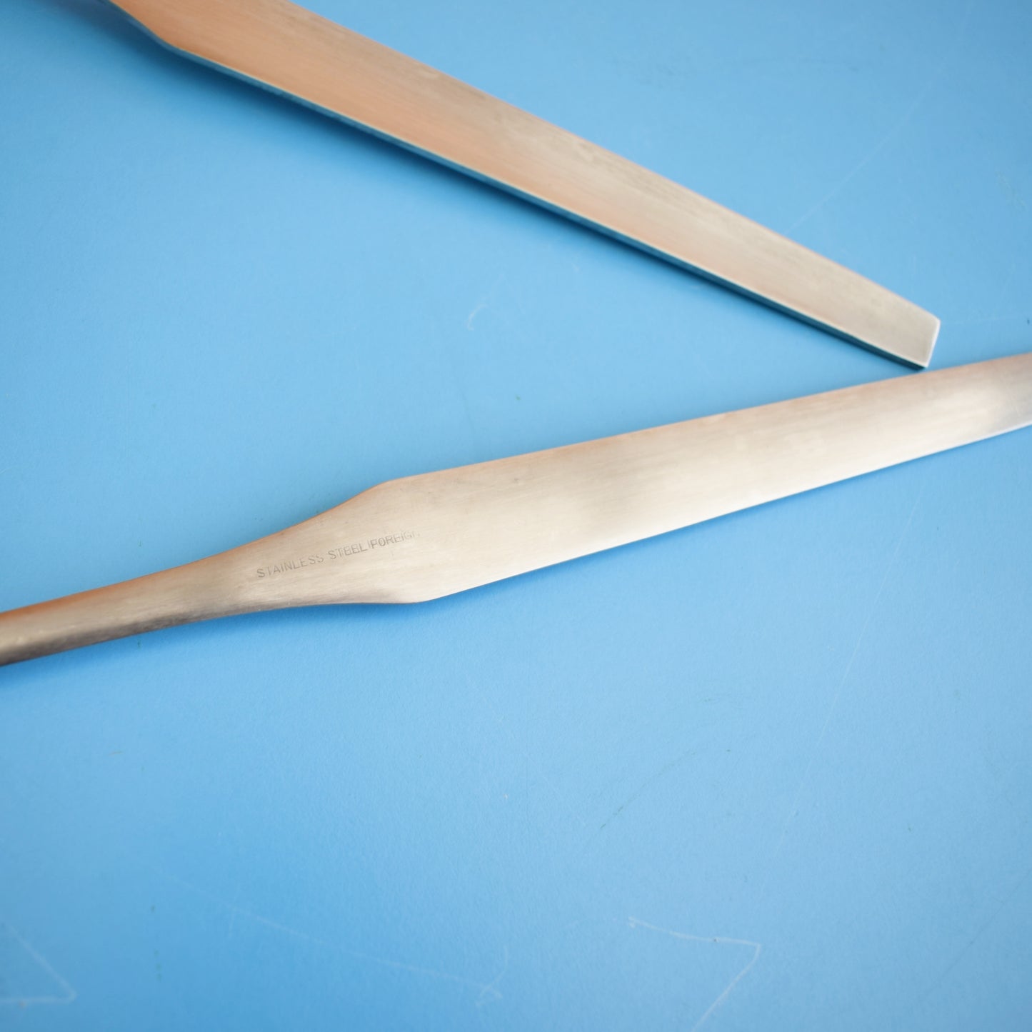 Vintage 1960s Stainless Steel Salad Servers by Vintage