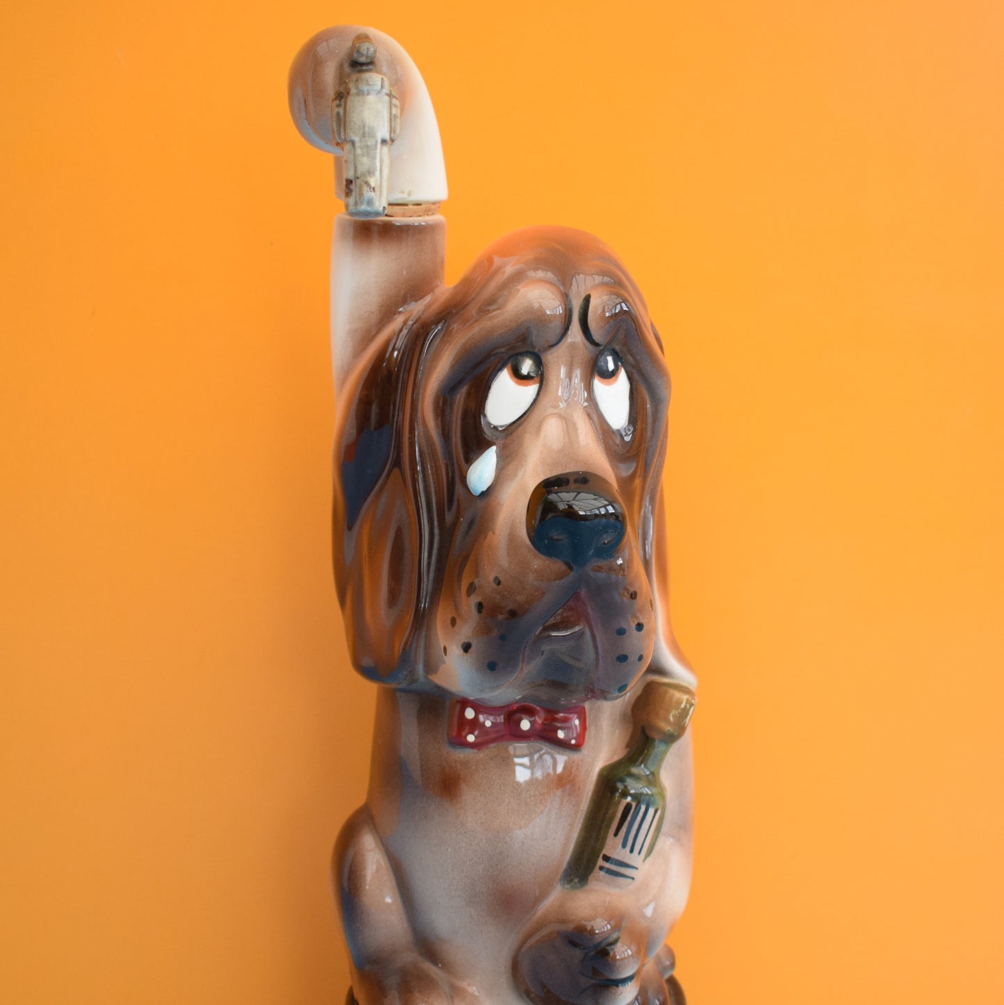 Vintage 1960s Musical Drinks Decanter - Dog