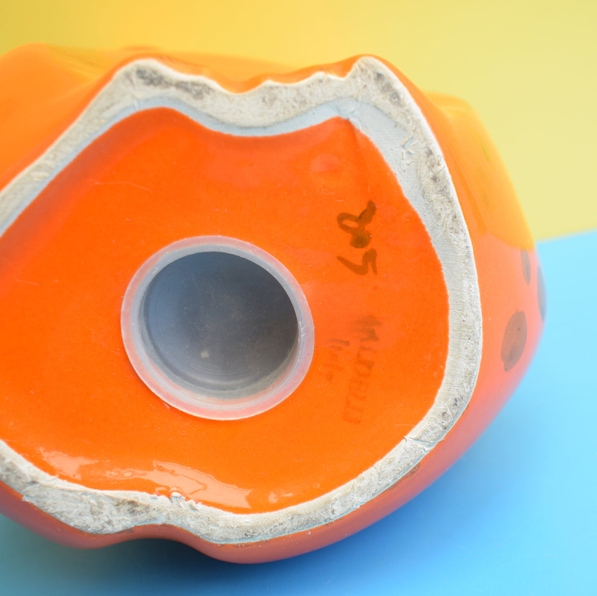 Vintage 1960s Italian Baldelli Money Box - Orange Frog