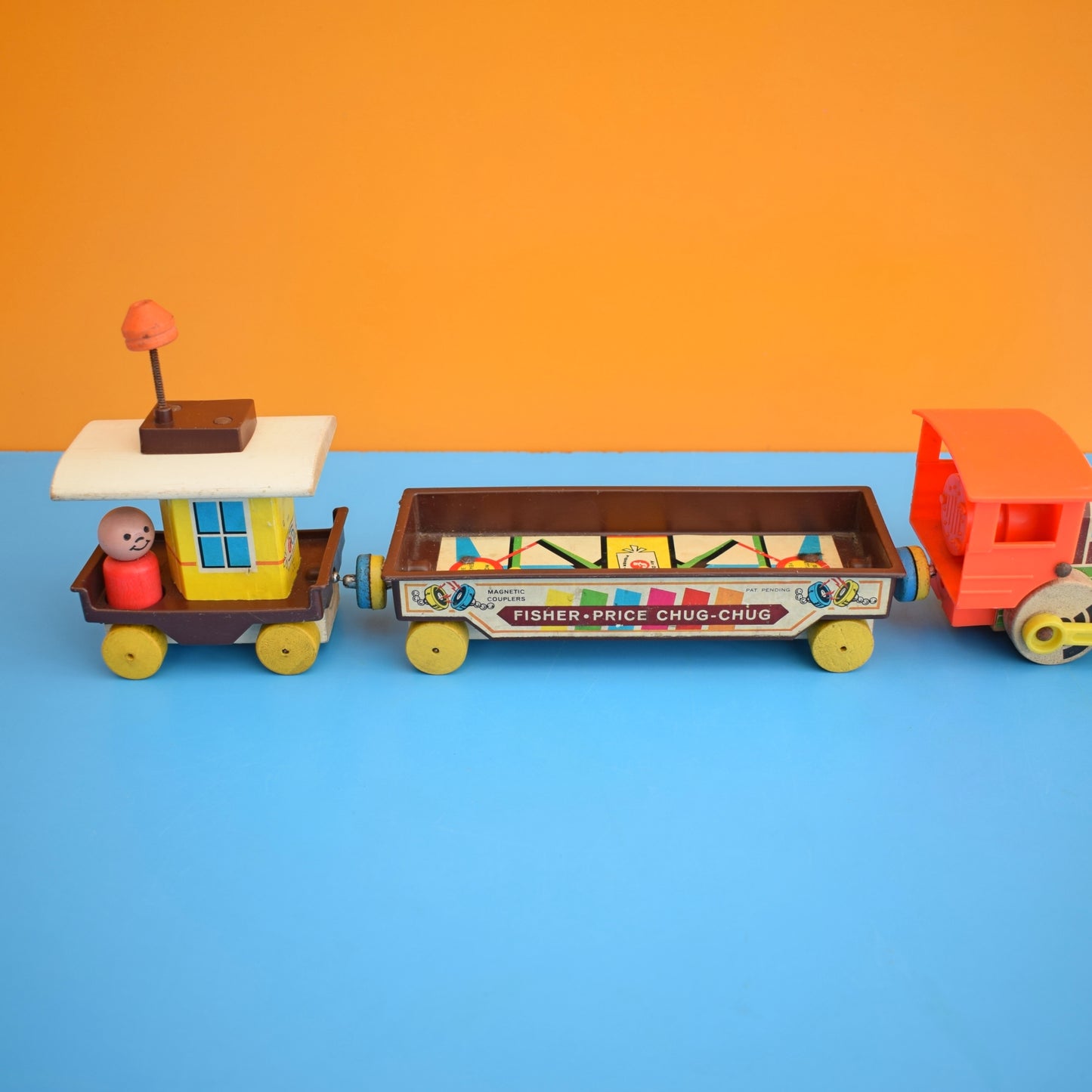 Vintage 1960s Fisher Price - Chug Chug Train - Wooden
