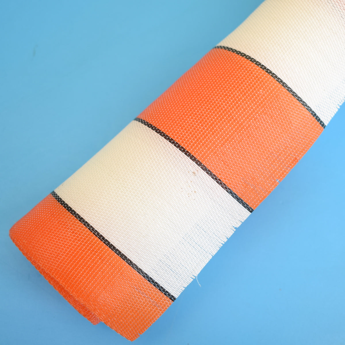 Vintage 1970s Replacement Garden Chair Fabric - Orange by Vintage